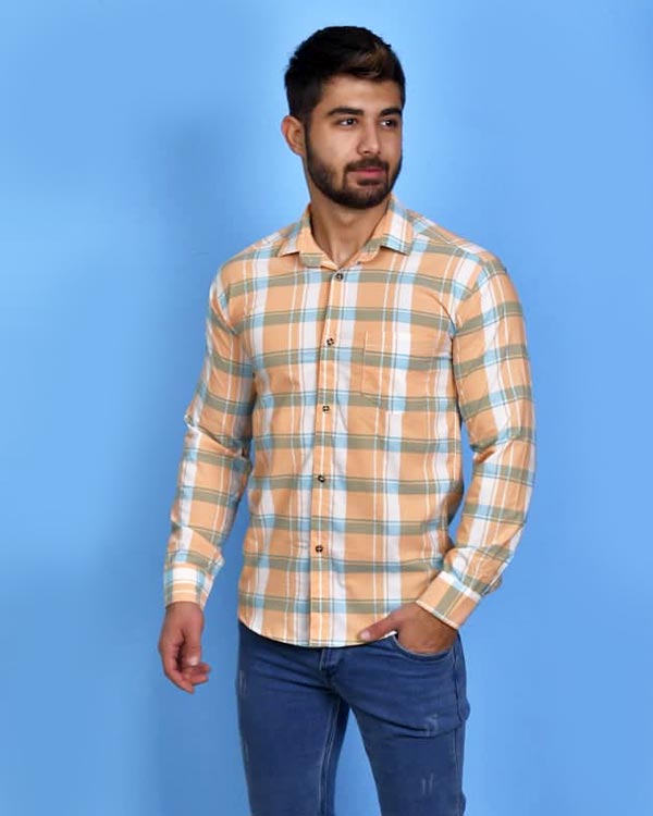 پیراهن مردانه تک جیب مدل 0250 