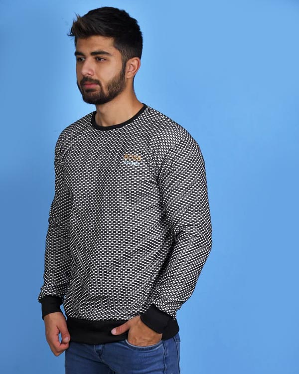 تی شرت چارخونه ریز دورس تو کرکی مدل0575