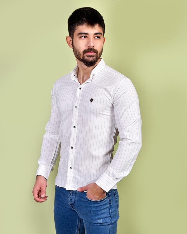 پیراهن مردانه راه راه مدل 0698