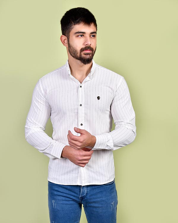 پیراهن مردانه راه راه مدل 0698