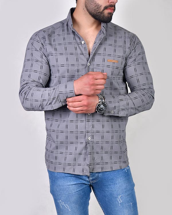 پیراهن مردانه چهارخانه مدل 0049