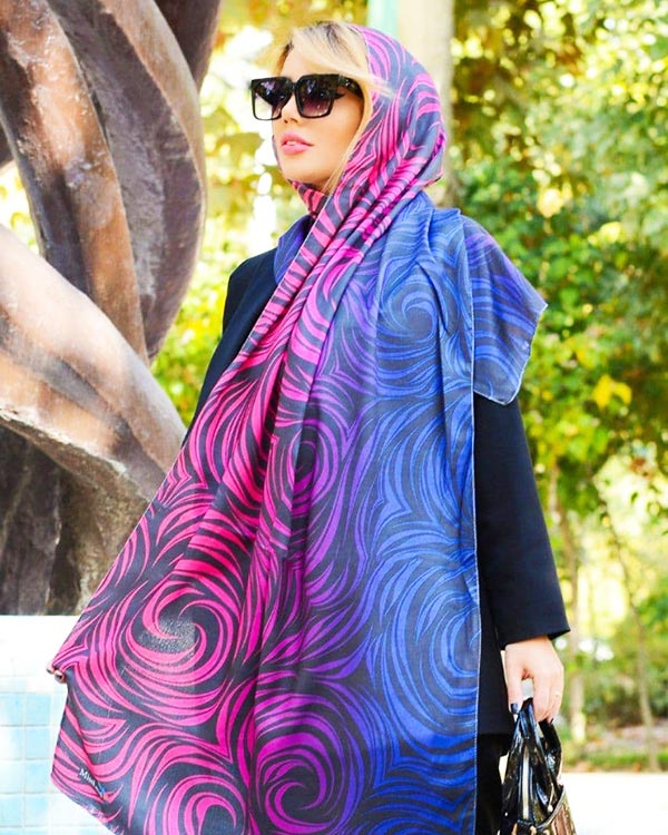 شال زنانه آبرنگی مدل 0228