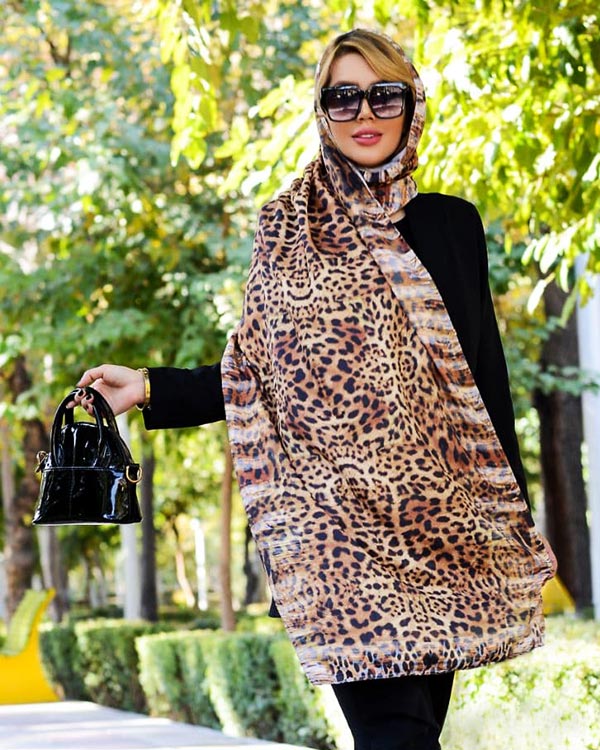 شال زنانه پلنگی مدل 0237