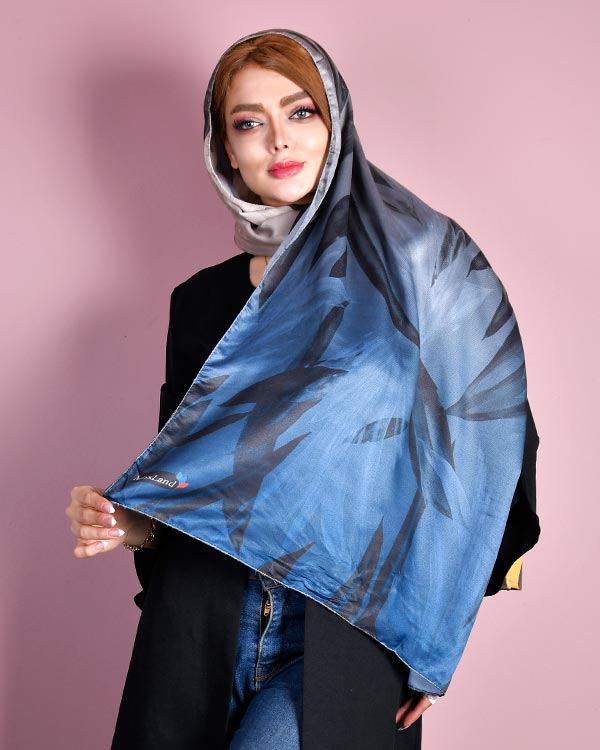 شال زنانه طرح برگ مدل 0239