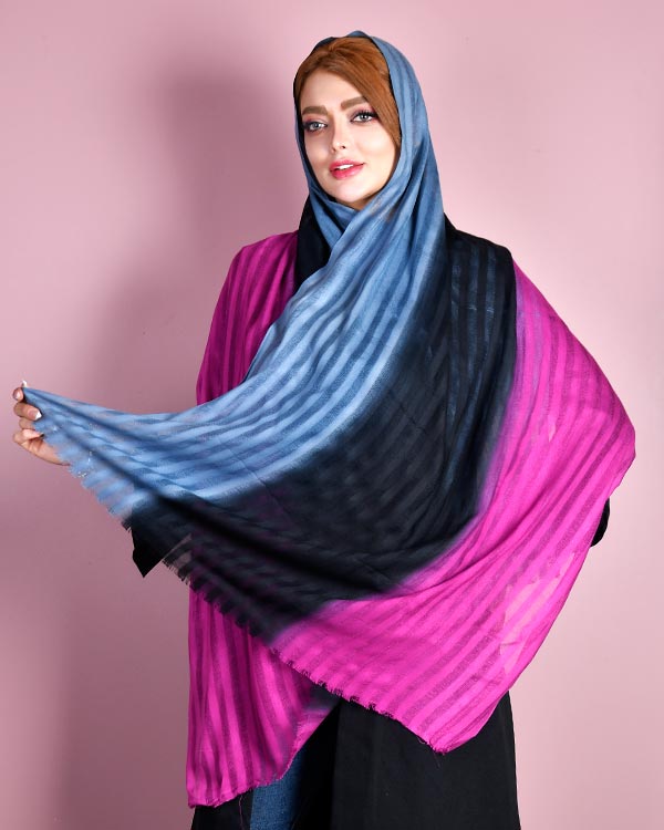 شال سه رنگ زنانه مدل 0248
