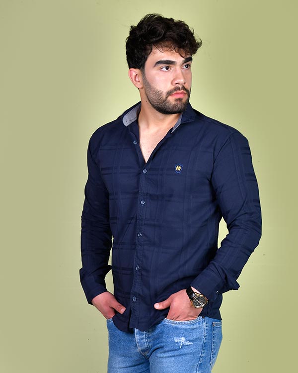 پیراهن چهار خانه محو مدل 0273
