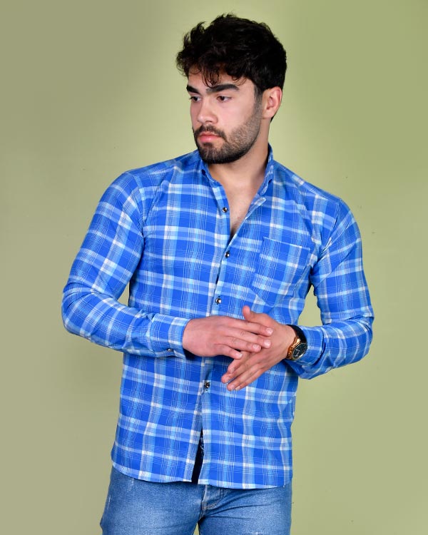 پیراهن چهار خانه مردانه مدل 0281