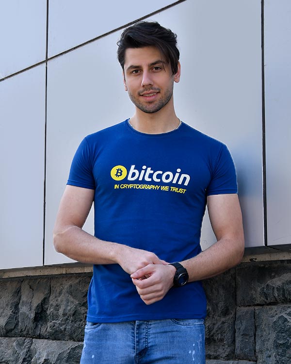 تی شرت مردانه آستین کوتاه bitcoin مدل0361
