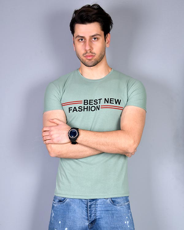 تی شرت مردانه آستین کوتاه best new fashion مدل 0365