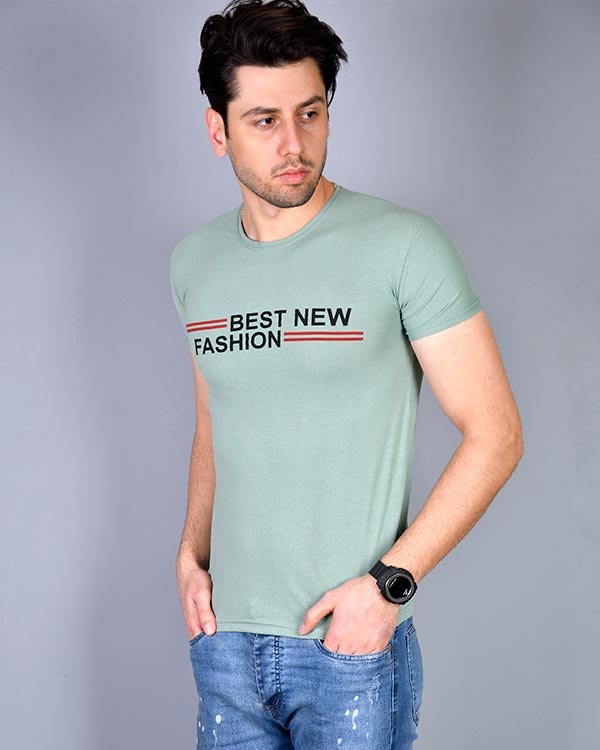 تی شرت مردانه آستین کوتاه best new fashion مدل 0365