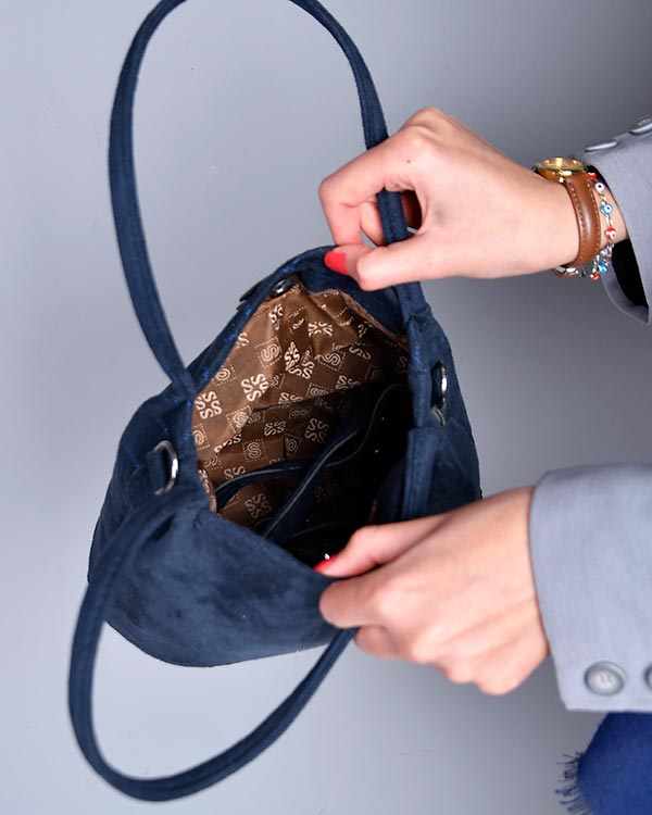 کیف دستی دخترانه گلدونی طرح لوزی  مدل 0393