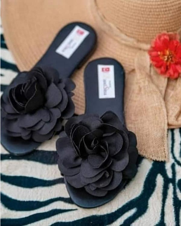 صندل دخترانه طرح گل مدل 0065