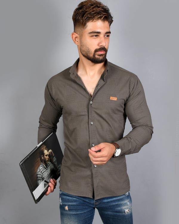 پیراهن مردانه چهارخانه محو مدل 1424