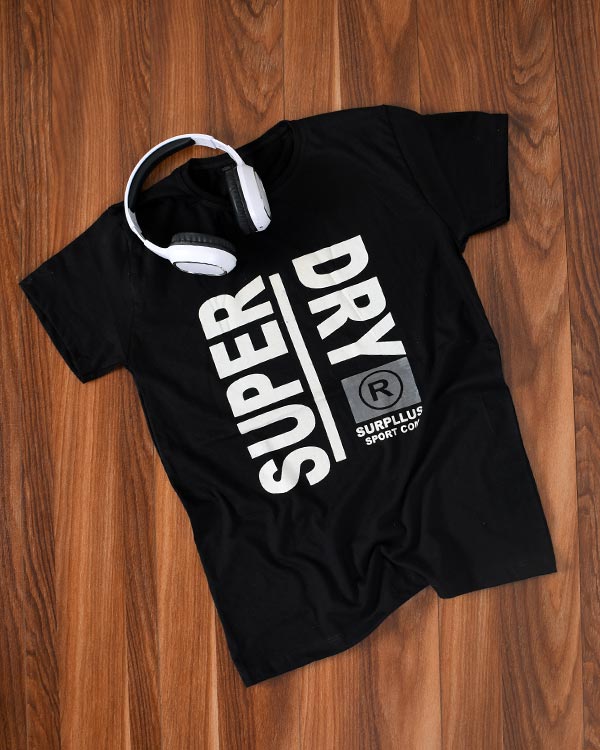تی شرت مردانه یقه گرد super dry مدل 1469