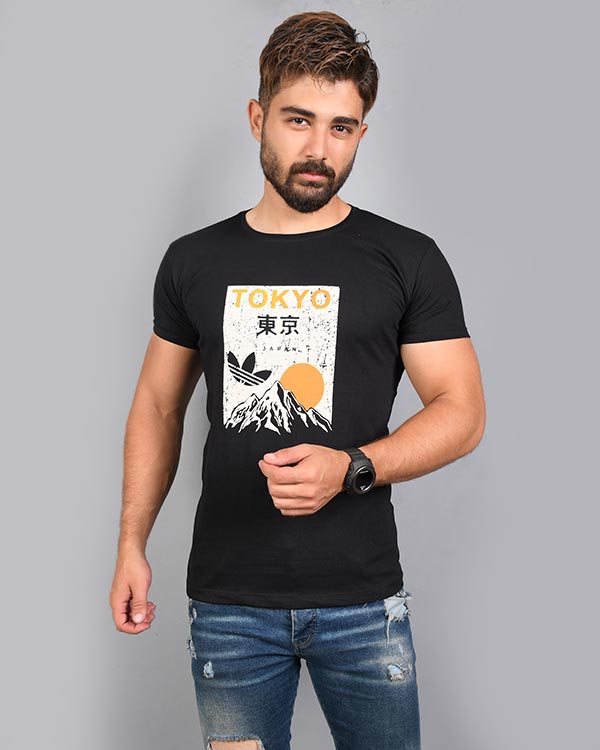تی شرت مردانه یقه گرد TOKYO مدل 7027