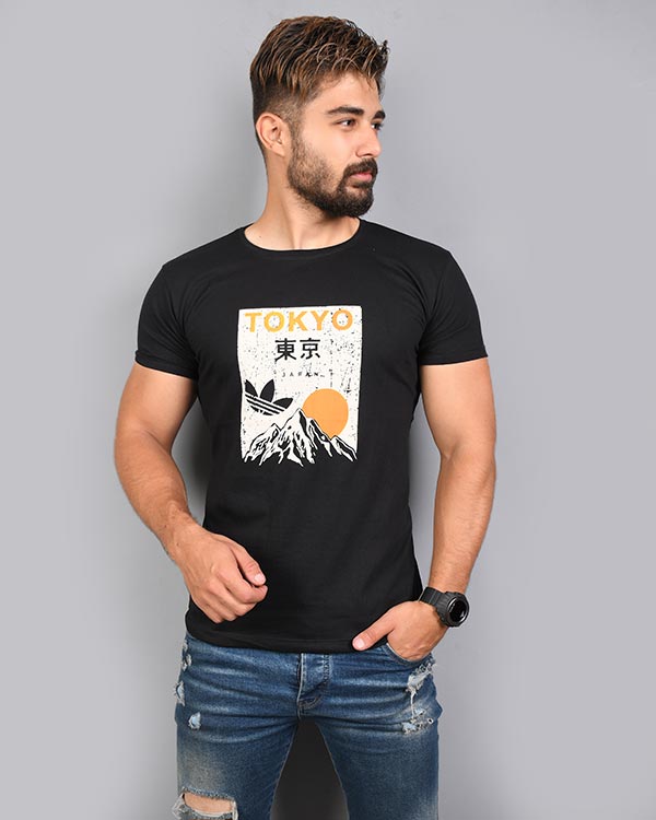 تی شرت مردانه یقه گرد TOKYO مدل 7027