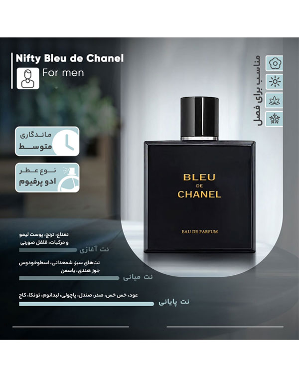 تستر ادپرفیوم مردانه blue de chanel مدل 9025