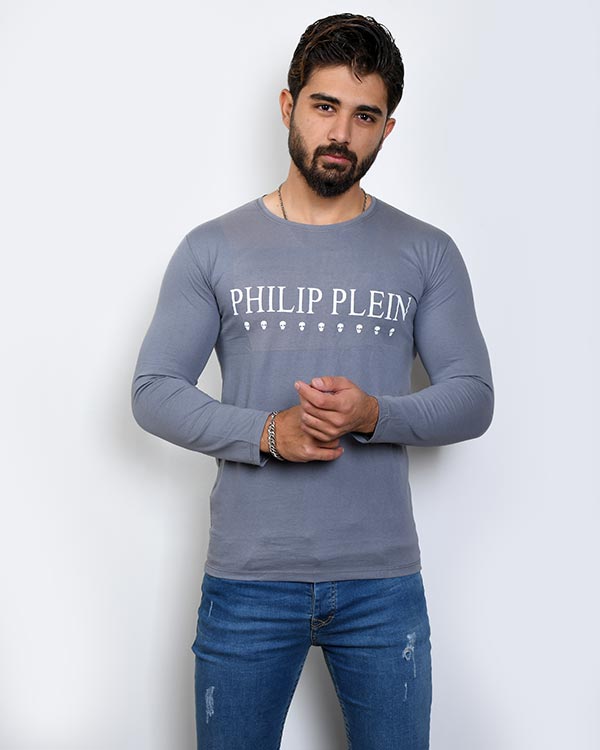 تی شرت مردانه آستین بلند philip plein مدل8820