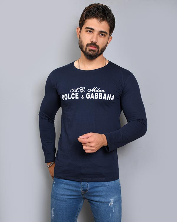 تی شرت مردانه آستین بلند d&g مدل 8822