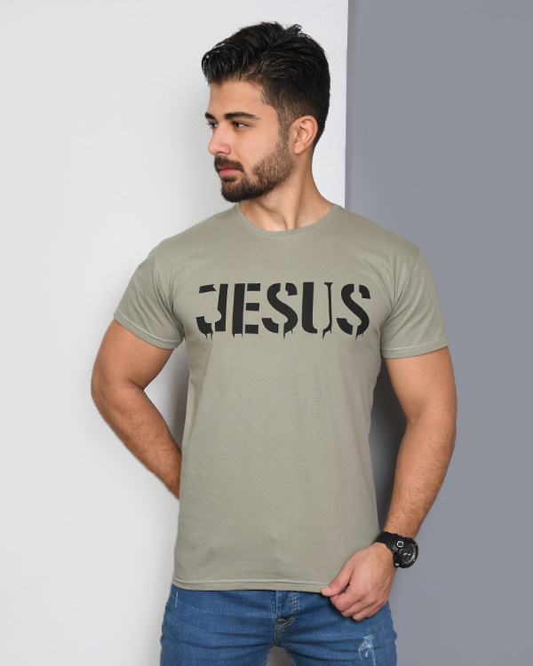 تی شرت آستین کوتاه مردانه JESUS مدل 2397