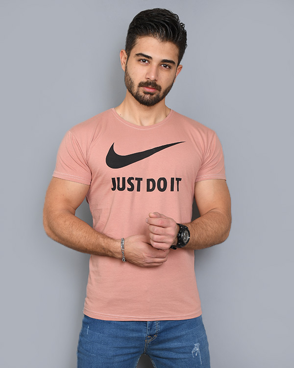 تی شرت آستین کوتاه مردانه JUST DO IT مدل 4014