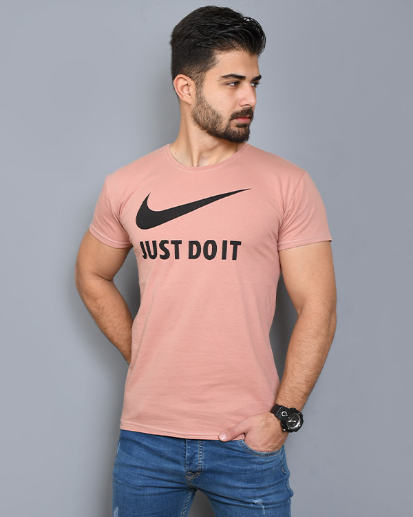 تی شرت آستین کوتاه مردانه JUST DO IT مدل 4014