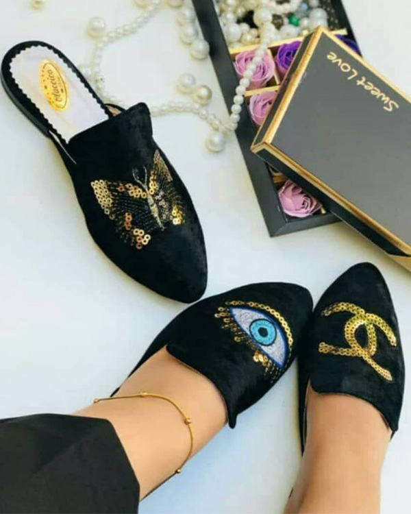 صندل زنانه چشم زخم مدل 2407