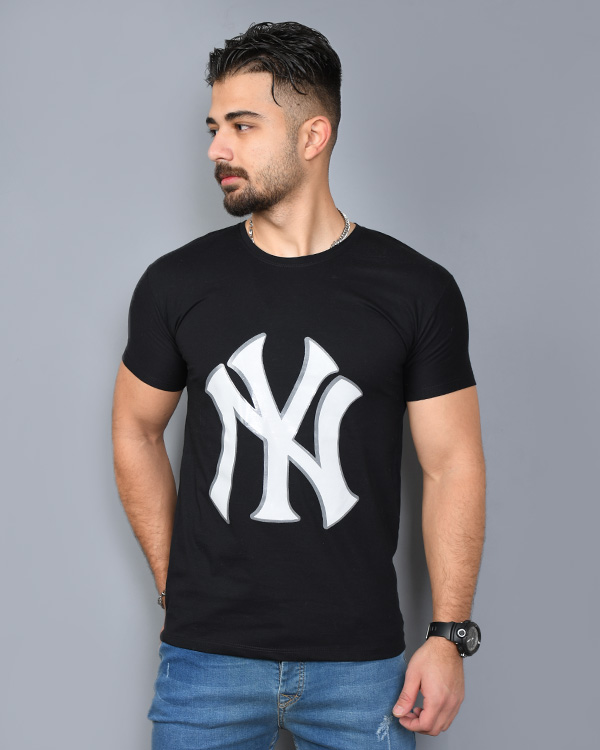 تی شرت مردانه آستین کوتاه NY مدل 8484