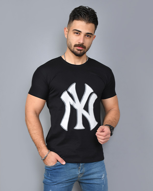 تی شرت مردانه آستین کوتاه NY مدل 8484