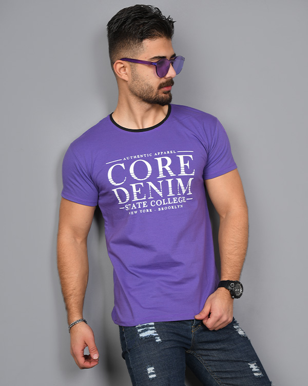 تی شرت مردانه آستین کوتاه CORE DENIM مدل 8585
