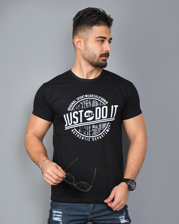 تی شرت مردانه آستین کوتاه JUST DO IT مدل 8888