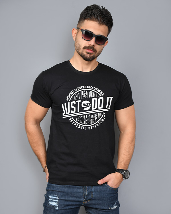 تی شرت مردانه آستین کوتاه JUST DO IT مدل 8888