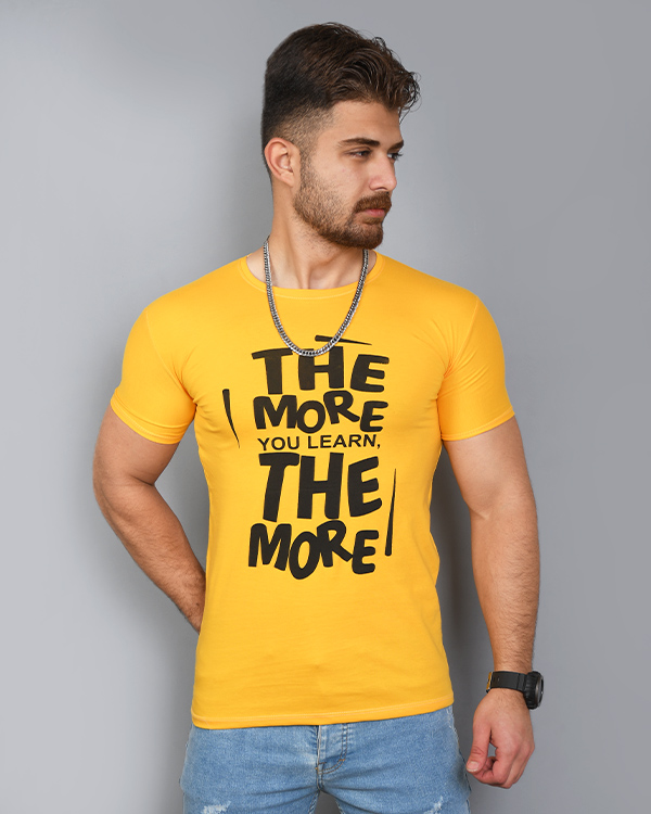 تی شرت مردانه آستین کوتاه the more مدل 2516
