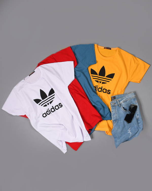 تی شرت مردانه آستین کوتاه adidas مدل 2518
