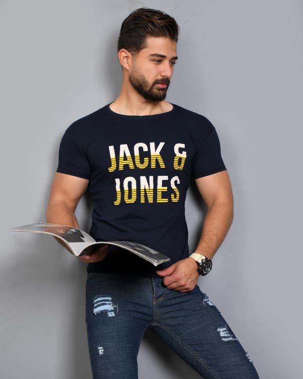 تی شرت مردانه آستین کوتاه J&C مدل 2070
