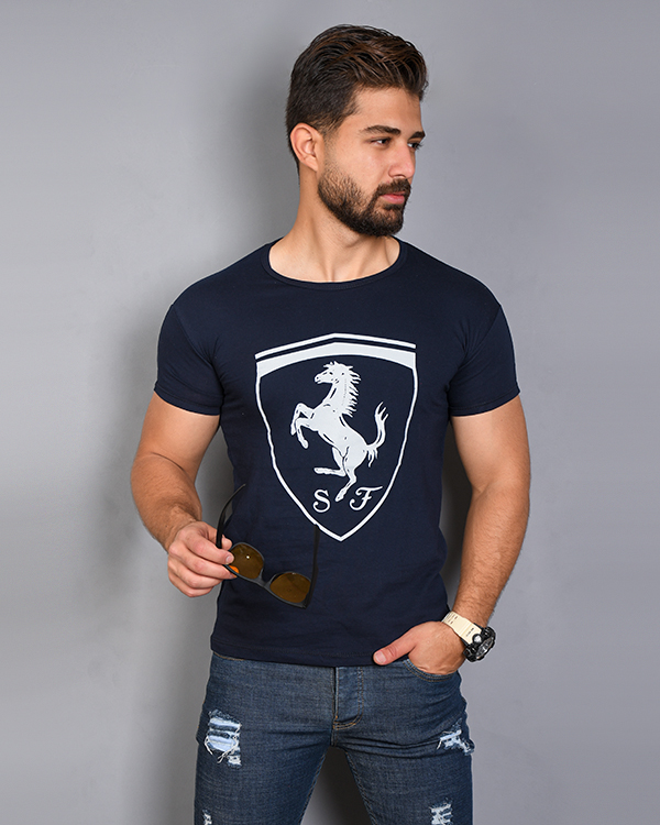 تی شرت مردانه آستین کوتاه Ferrari مدل 7127