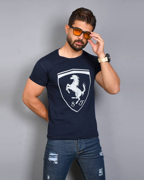 تی شرت مردانه آستین کوتاه Ferrari مدل 7127
