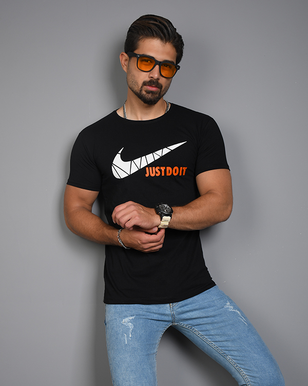 تی شرت مردانه یقه گرد JUST DO IT مدل 2027