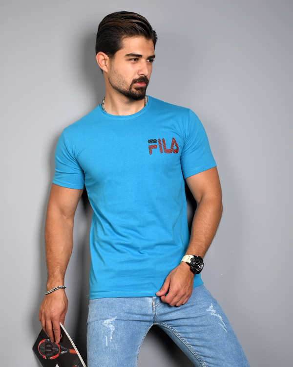 تی شرت مردانه یقه گرد فیلا مدل 2829