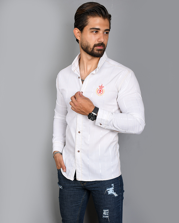 پیراهن مردانه طرح دار مدل 3025