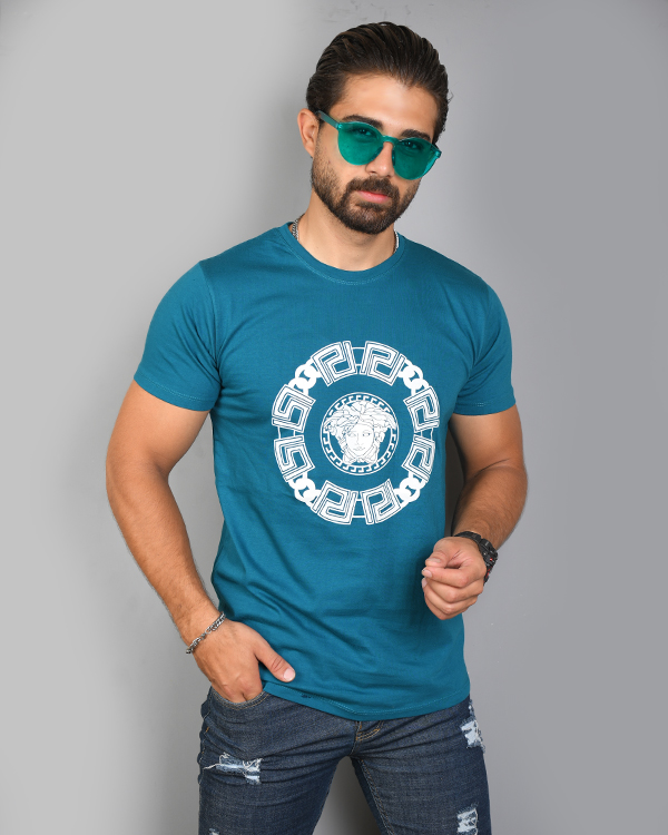 تی شرت مردانه یقه گرد ورساچ مدل 3046
