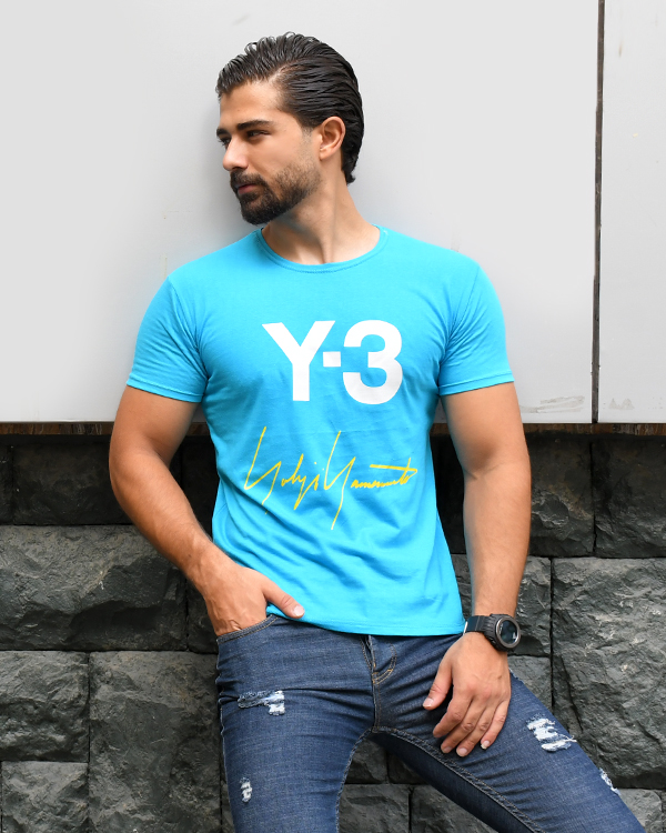 تی شرت مردانه یقه گرد Y-3 مدل 4131