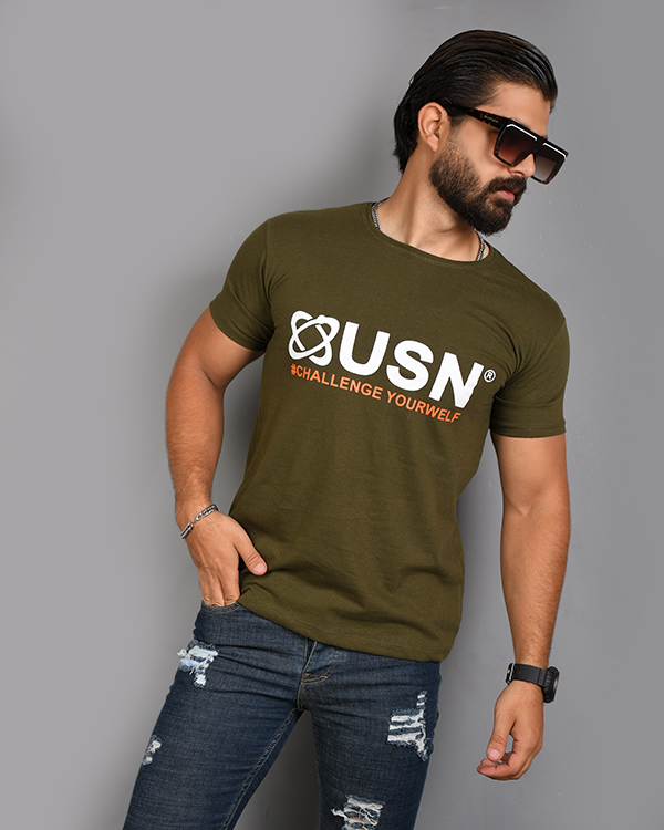 تی شرت مردانه یقه گرد OSUN مدل 3195