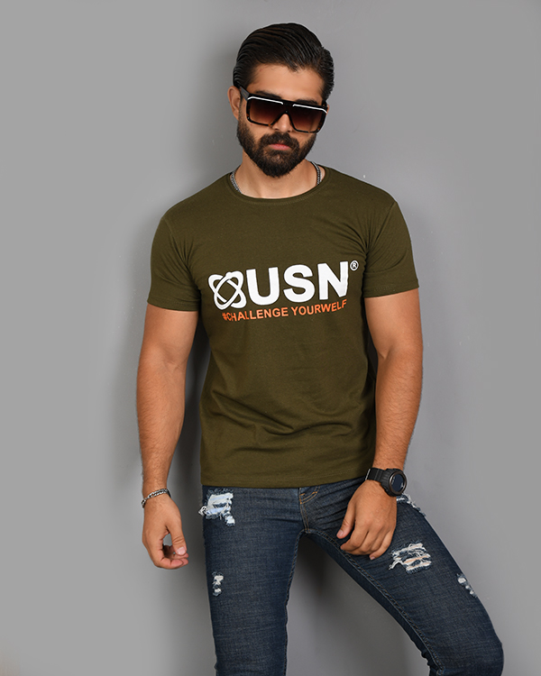تی شرت مردانه یقه گرد OSUN مدل 3195
