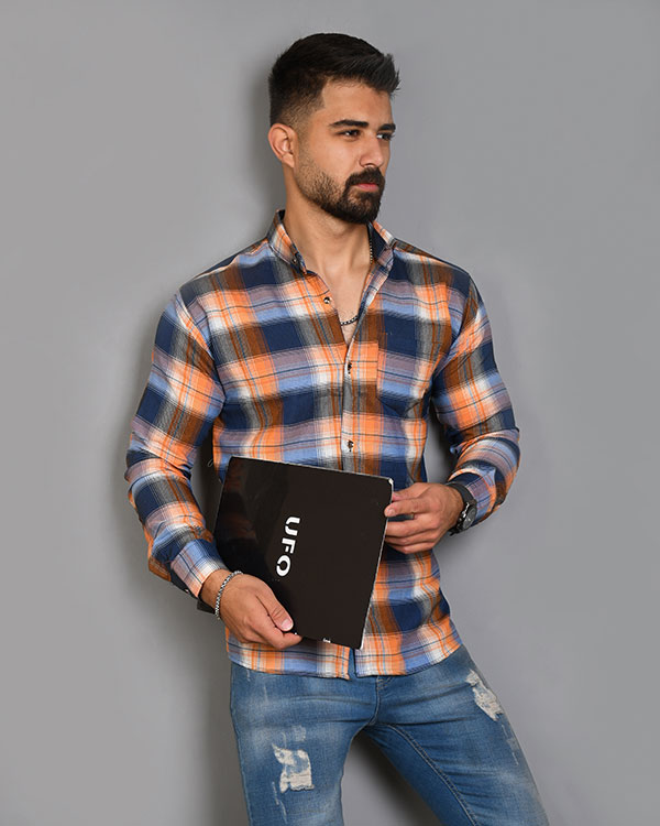 پیراهن مردانه چهارخانه مدل 3353