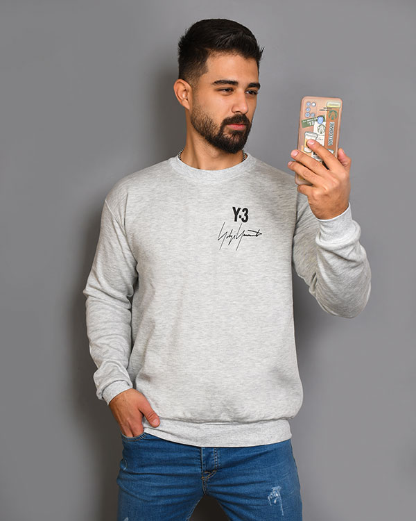 تک پوش مردانه یقه گرد y-3 مدل 3367