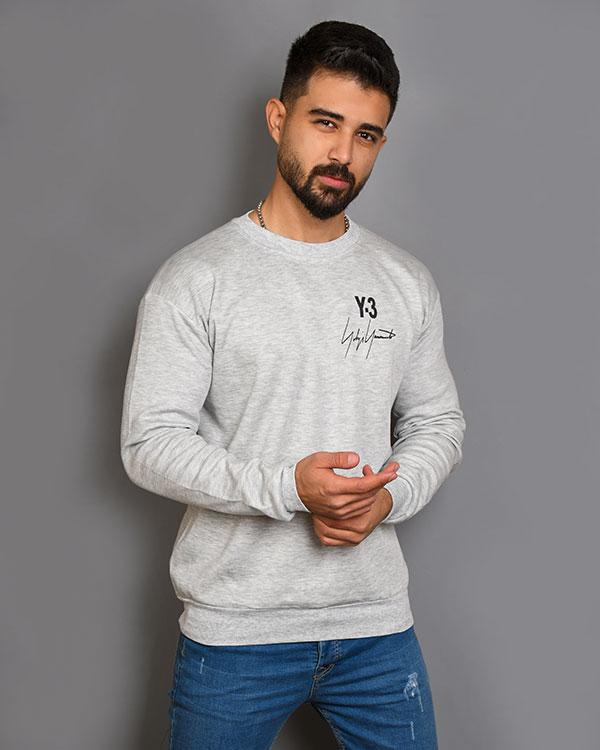 تک پوش مردانه یقه گرد y-3 مدل 3367