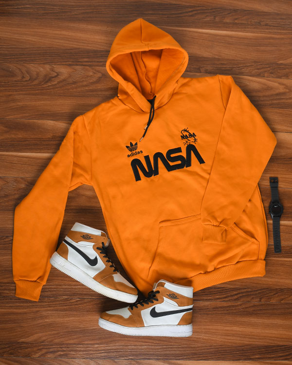 هودی مردانه کلاهدار nasa مدل 3473