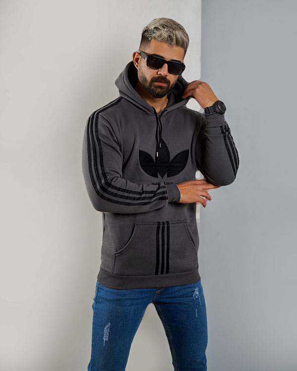 هودی مردانه کلاهدار adidas مدل 3479