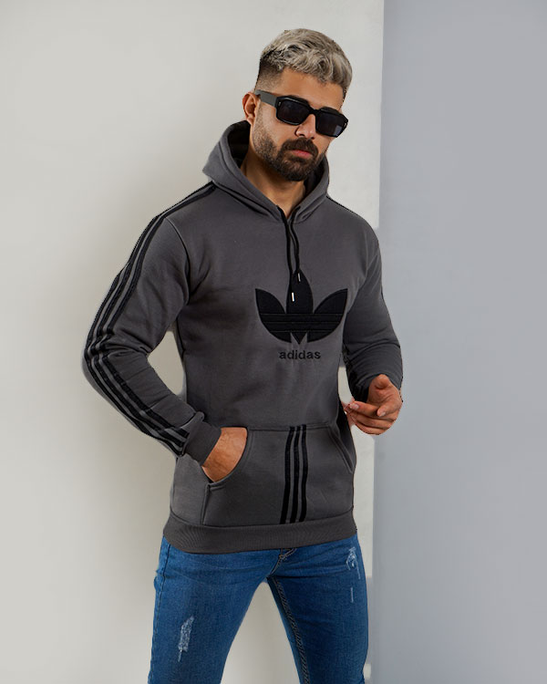 هودی مردانه کلاهدار adidas مدل 3479